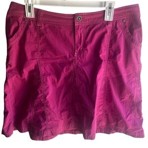Kuhl Culture Hiking Skirt Mini A-Line Stretch Outdoor Pink Patina‎ Dye Size 10